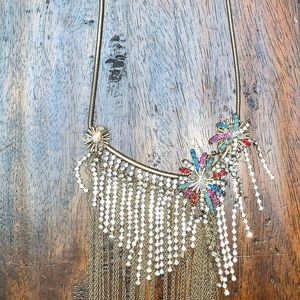 Banana Republic Jeweled Necklace with Tassels